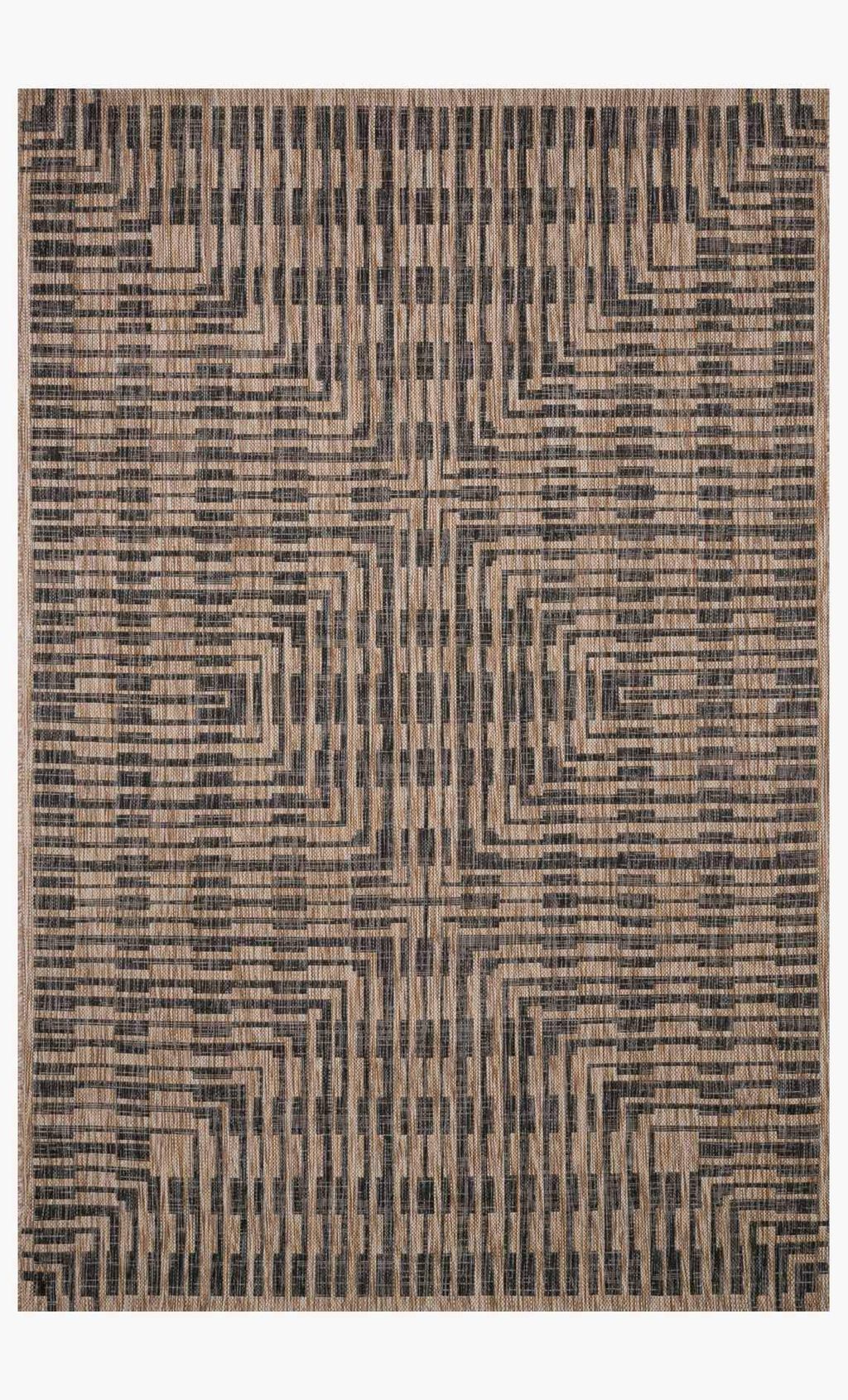 Ie-09 5' 3" X 7' 7" Rug,  Brown / Black