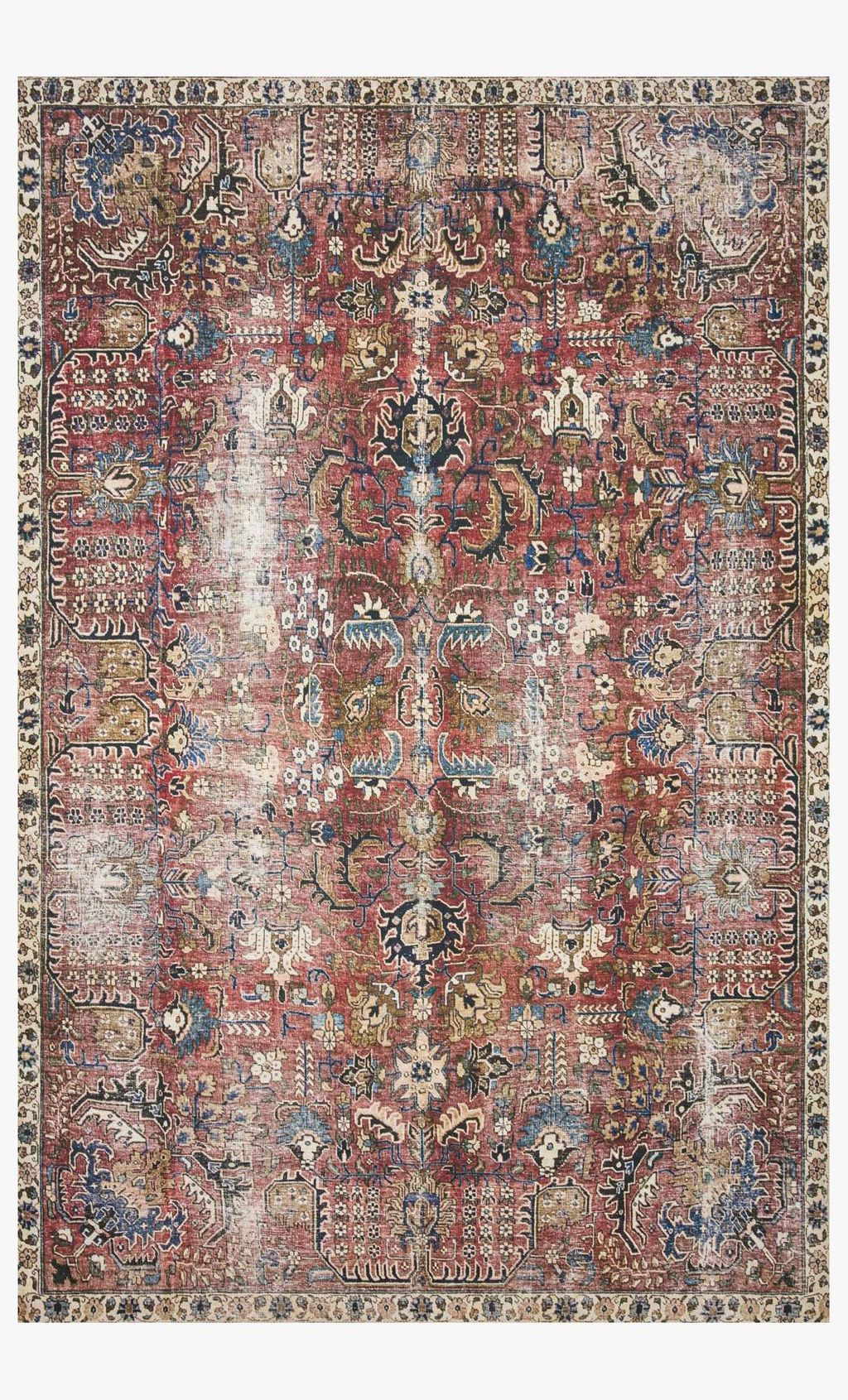 Preview image for Jul-01 Cj Rug Merlot / Multi 7'6" X 9'6"