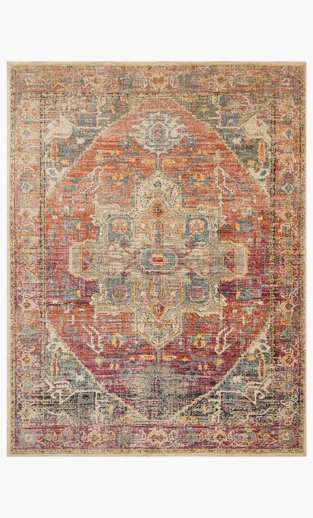 Jv-08 7' 10" X 10' Rug, Berry / Sunrise