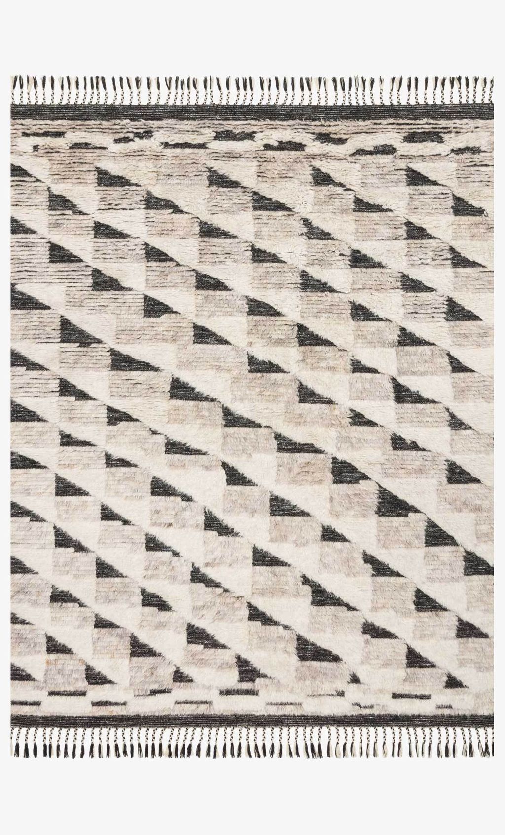Preview image for Wool Rug 9' 6" X 13' 6" Rug, Natural / Black