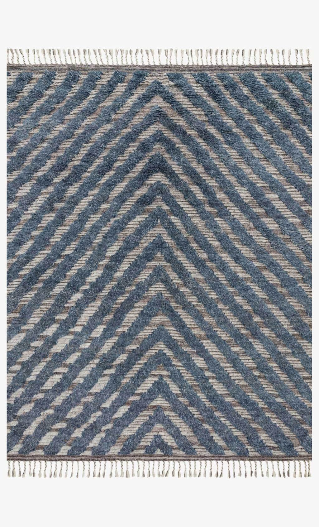Preview image for Kf-06 5' 6" X 8' 6" Rug, Blue / Pewter