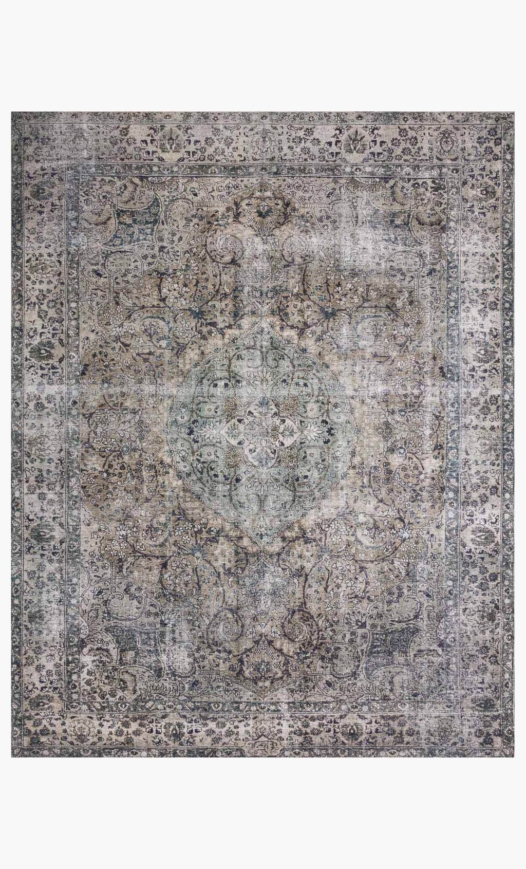 2' 3" X 3' 9" Rug,  Taupe / Stone