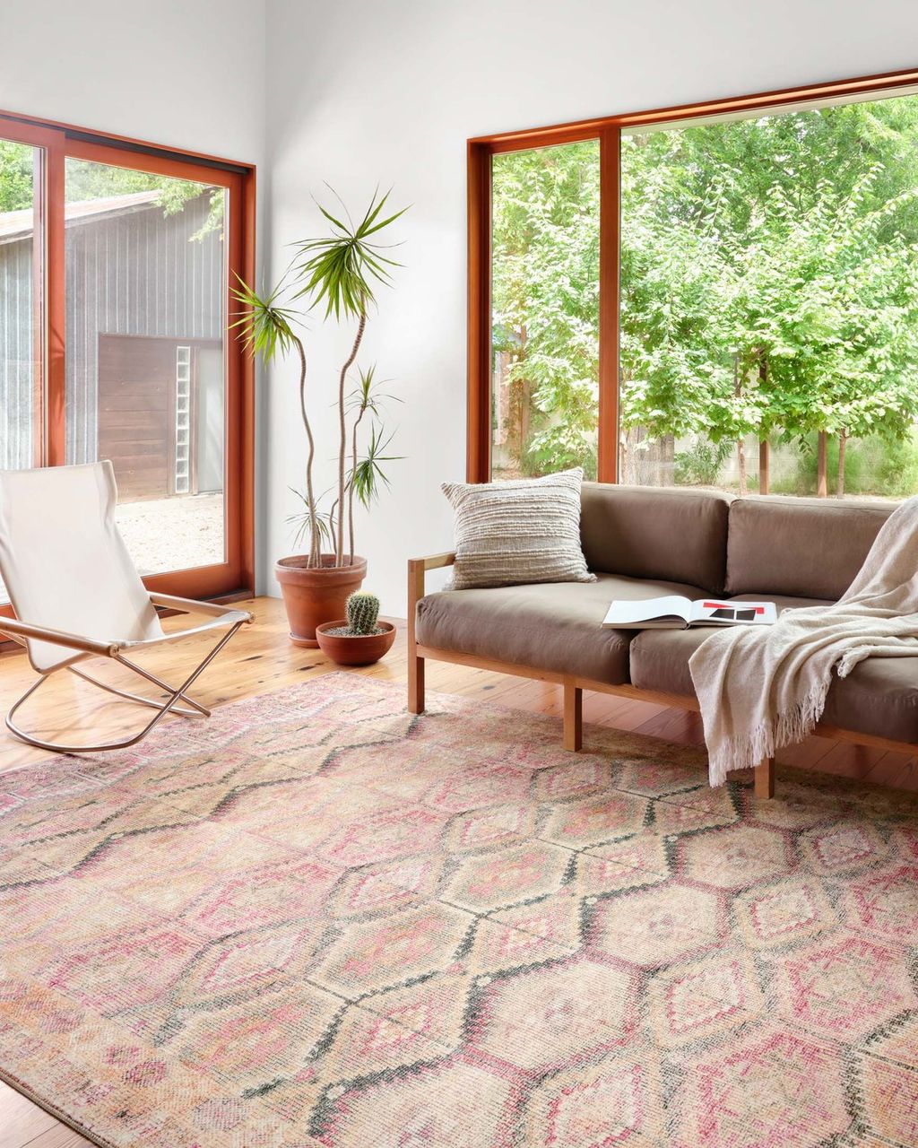 Lay-17 9' X 12' Rug,  Pink / Lagoon