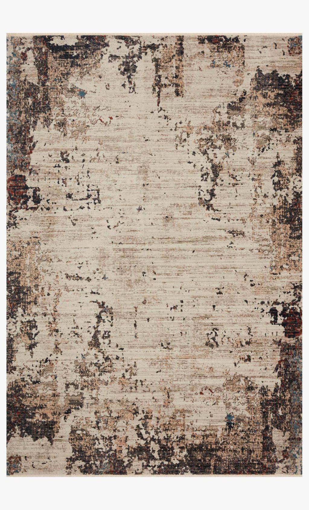 Preview image for Abstract Area Rug Ivory & Charcoal 7' 10" X 10' 10"
