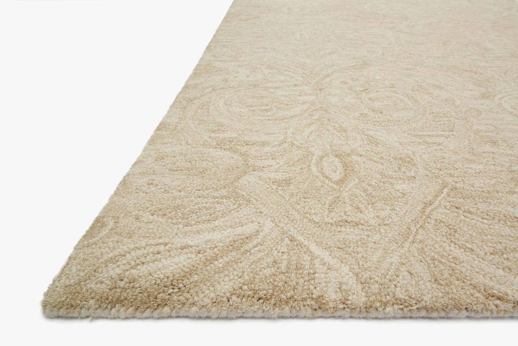 Wool Area Rug Sand 7' 9" X 9' 9"