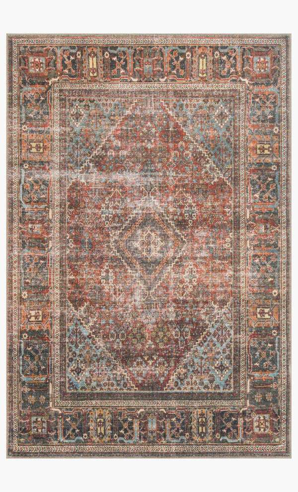 Larra  Brick / Midnight (8' 4" X 11' 6")