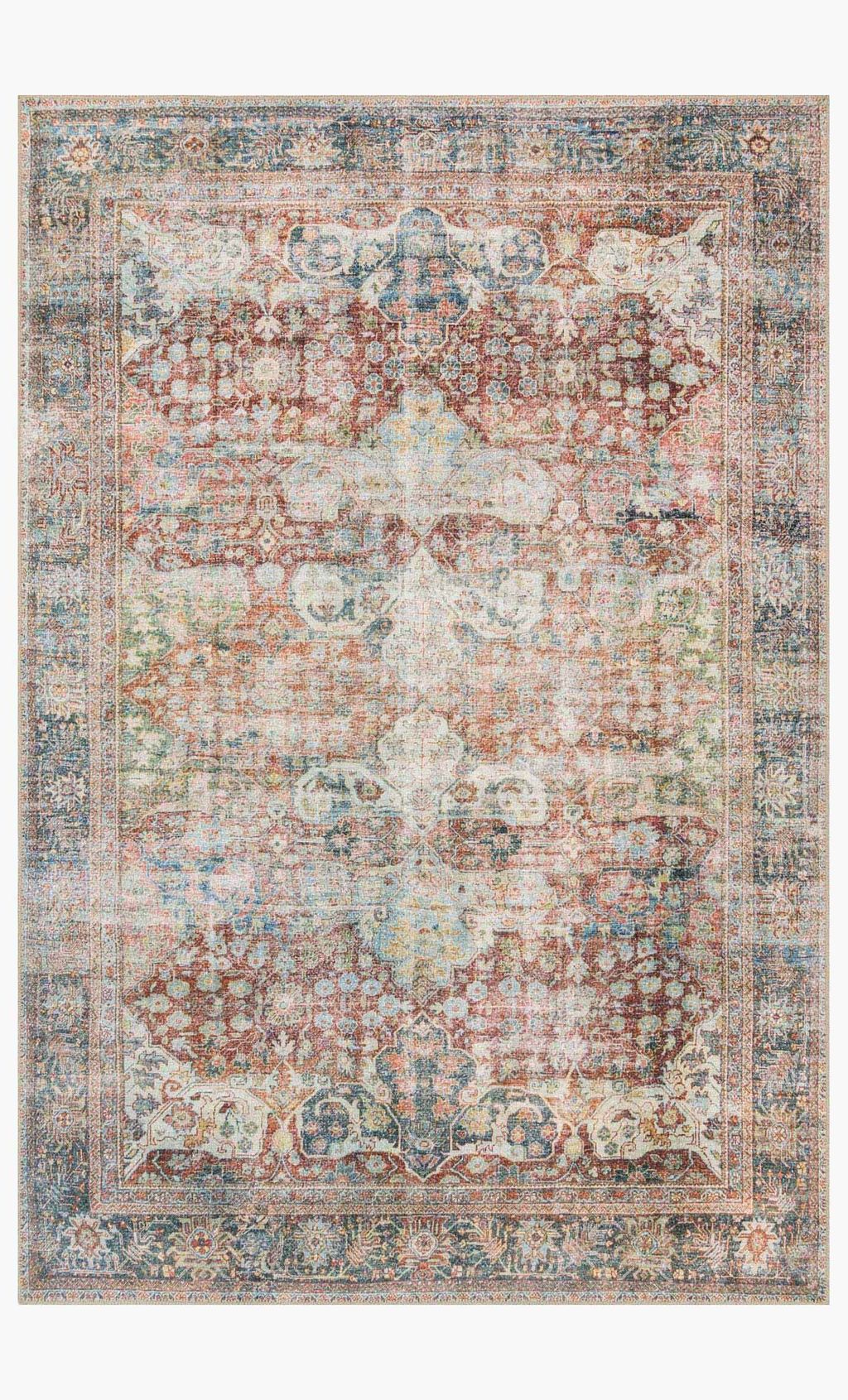 Lq-14 8' 4" X 11' 6" Rug,  Brick / Multi