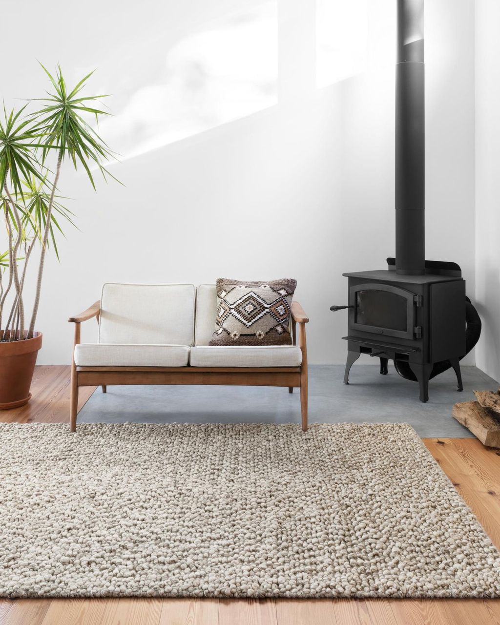 9' 3" X 13' Rug,  Stone