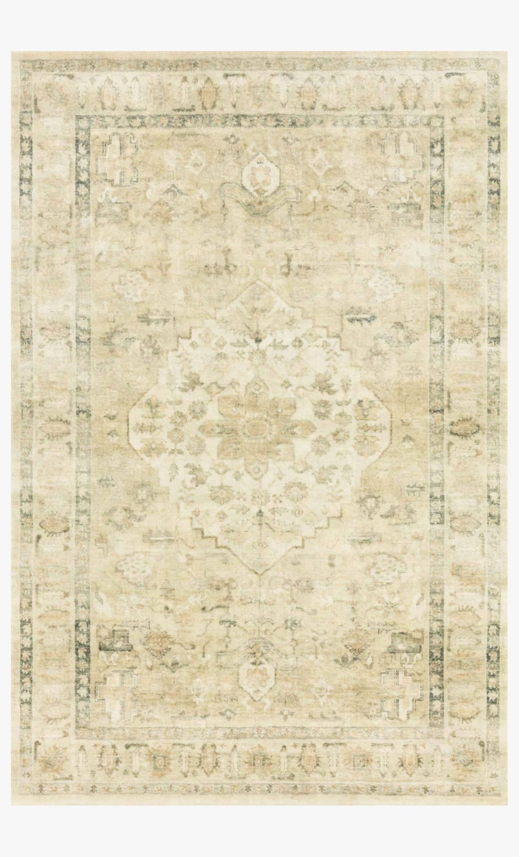 Ros-05 3' 3" X 5' 3" Rug,  Sand / Ivory
