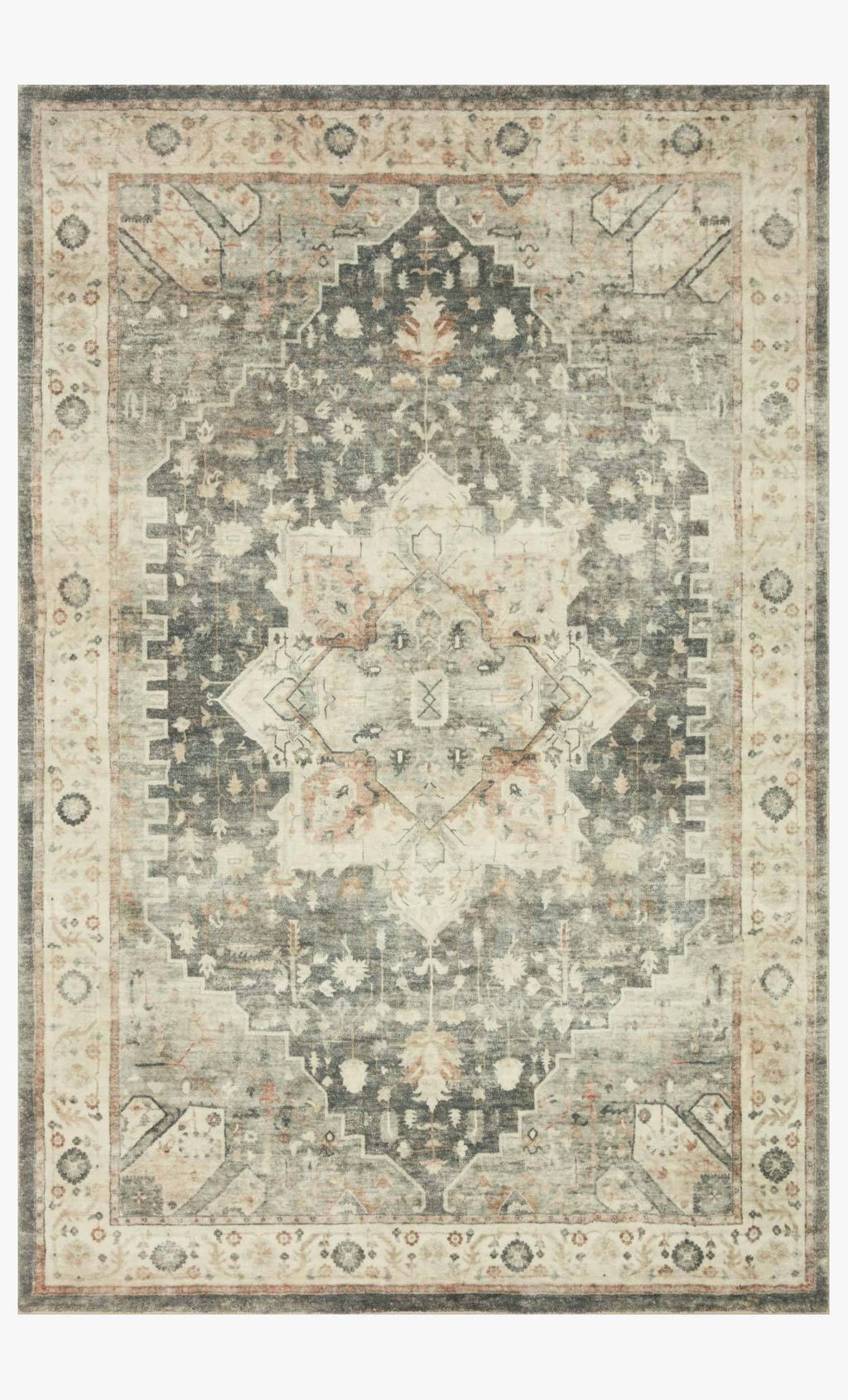 Ros-09 7' 6" X 9' 6" Rug,  Sage / Beige