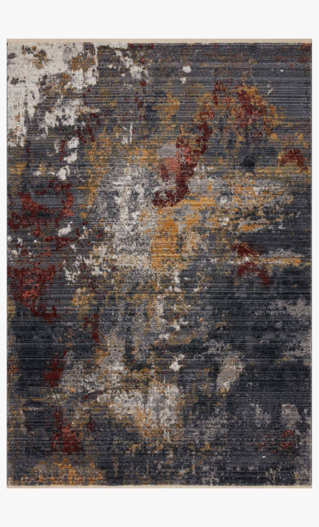 Preview image for Abstract Area Rug Dark Gray & Spice 9' 6" X 13' 1"