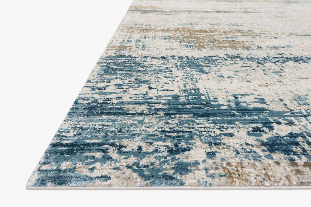 Sie-05 9' 2" X 12' Rug,  Ivory / Azure