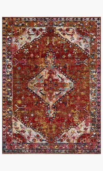 Sil-06 9' 3&quot; X 13' 3&quot; Rug,  Red / Multi