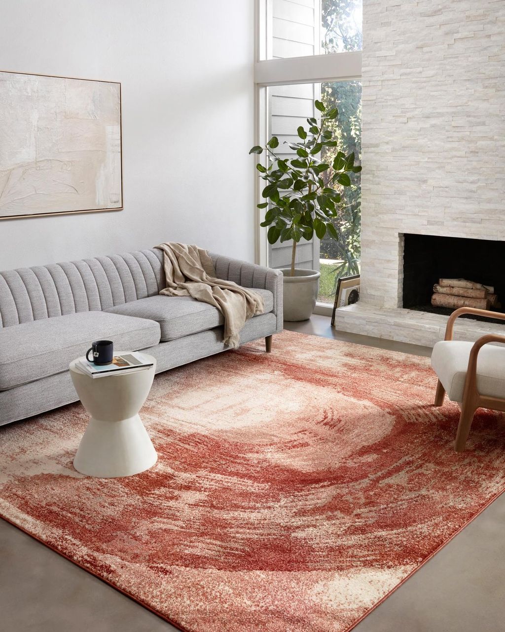 Spi-03 7' 10" X 10' Rug,  Rose / Spice