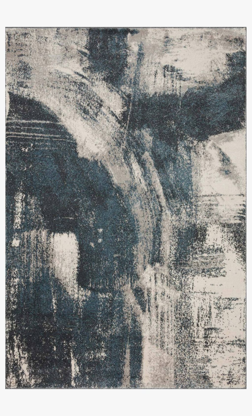 Spi-04 9' 4" X 13' Rug,  Indigo / Ivory