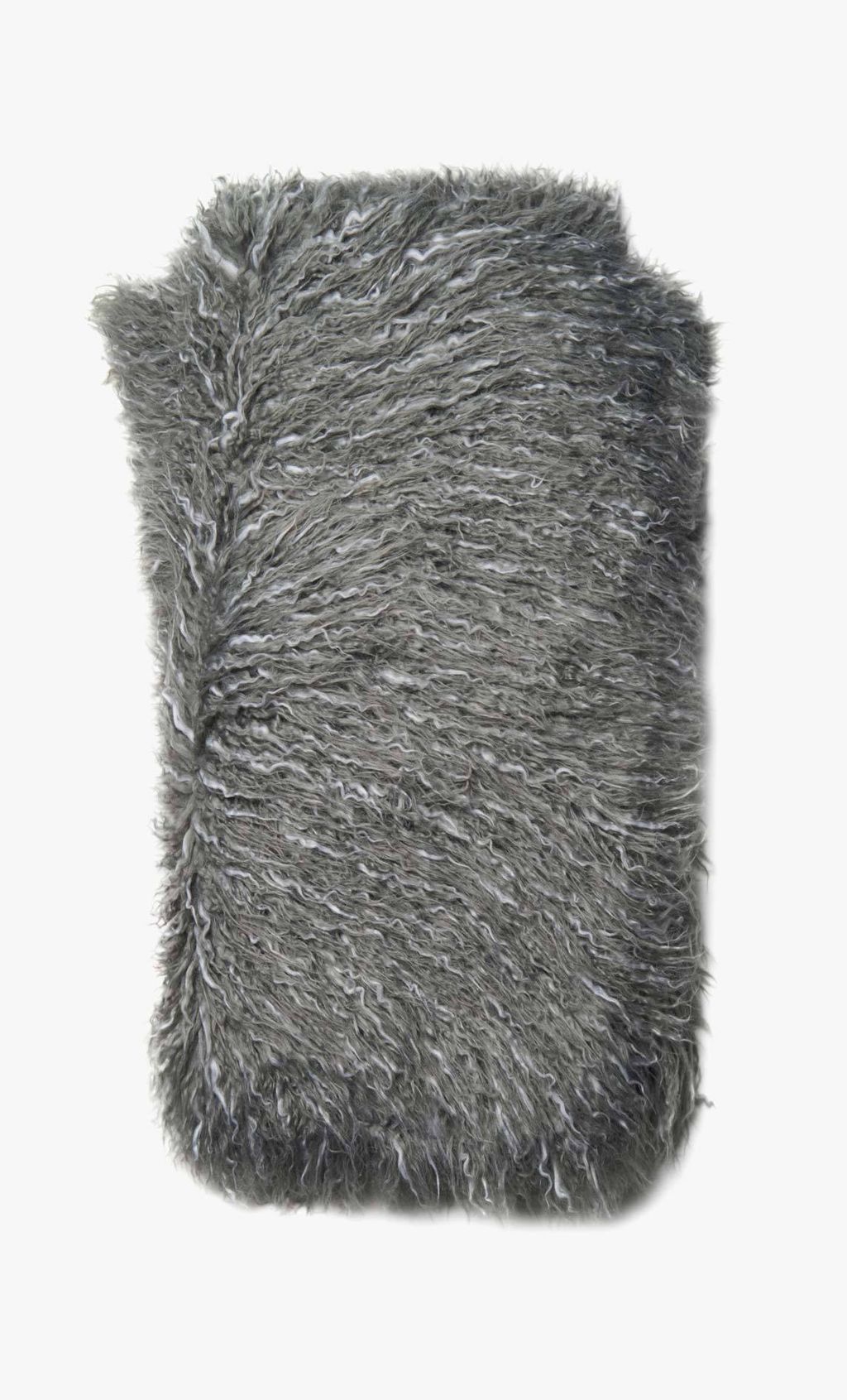 Preview image for Gray Faux Fur Throw