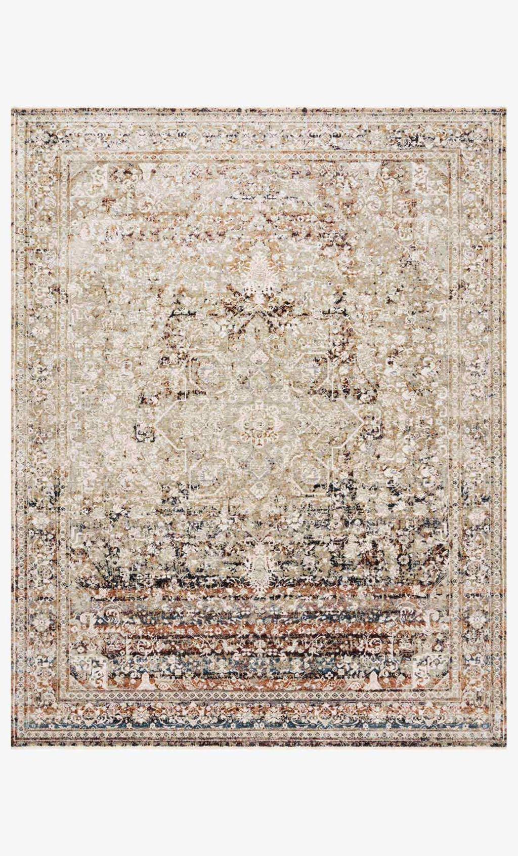 Preview image for The-05 7' 10" X 10' Rug, Taupe / Brick