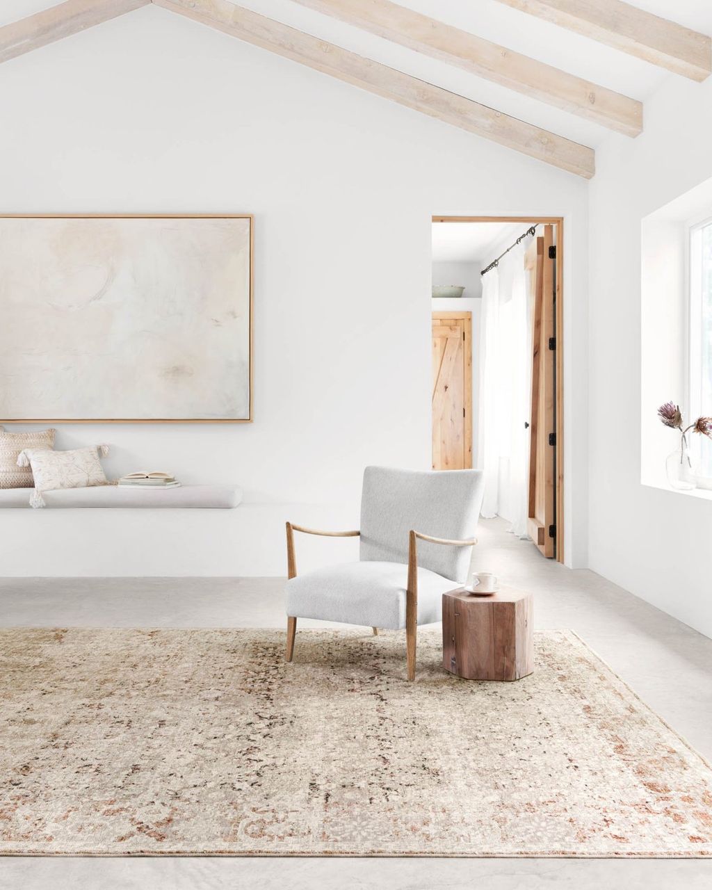 The-07 7' 10" X 10' Rug,  Natural / Rust