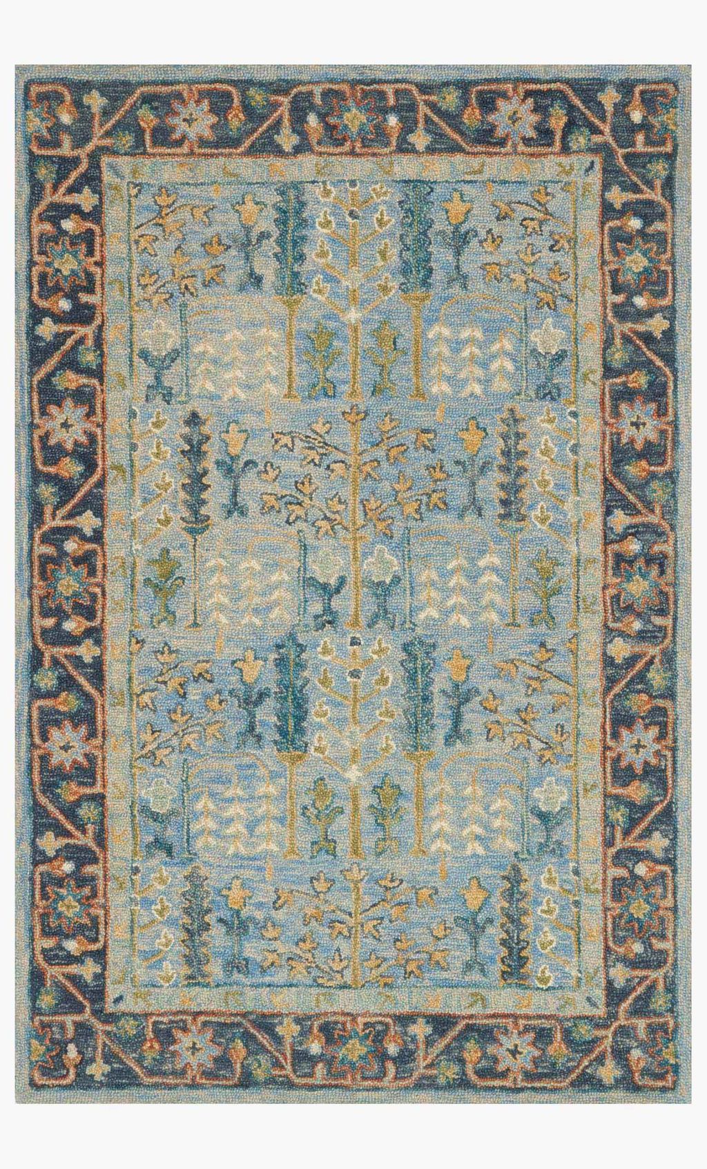 Preview image for Vk-12 Lt 7' 9" X 9' 9" Rug, Blue / Dk Blue