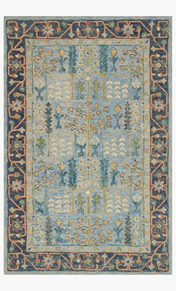 Vk-12 Lt 7' 9" X 9' 9" Rug,  Blue / Dk Blue