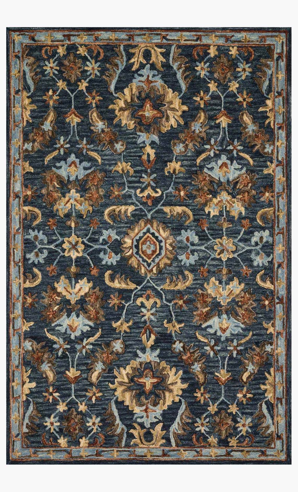 Preview image for Vk-14 7' 9" X 9' 9" Rug, Denim / Multi