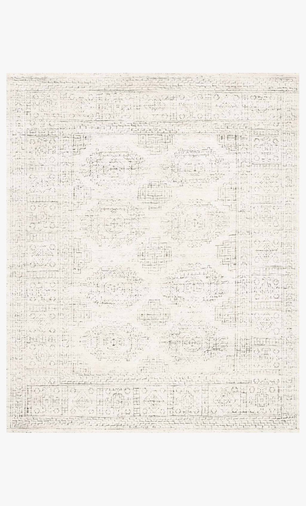 Vq-01 2' 9" X 12' Rug,  White / Stone