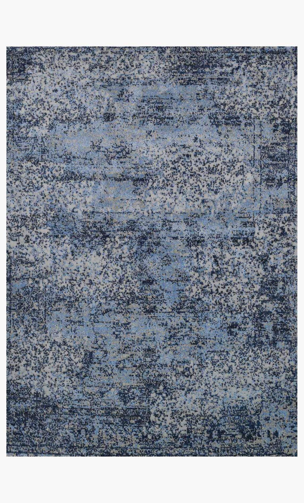 Preview image for Abstract Area Rug Light Blue & Grey 7' 7" X 10' 6"