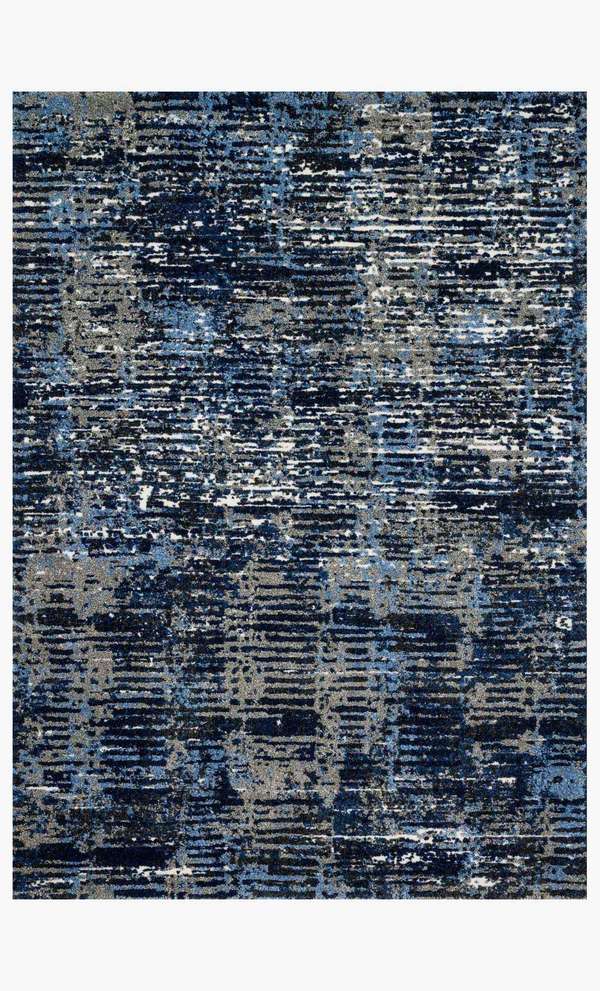 Nina 7' 7" X 10' 6" Rug,  Dark Blue / Grey