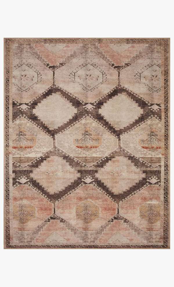 Graphite & Blush Runner 2' 6" X 9' 6" Rug
