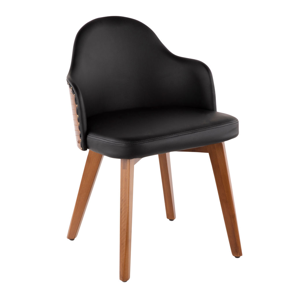 Preview image for Alloy Chair, Black Faux Leather