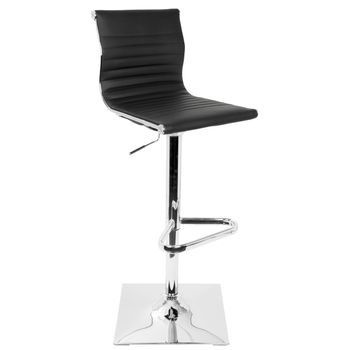 Barstool Black Faux Leather