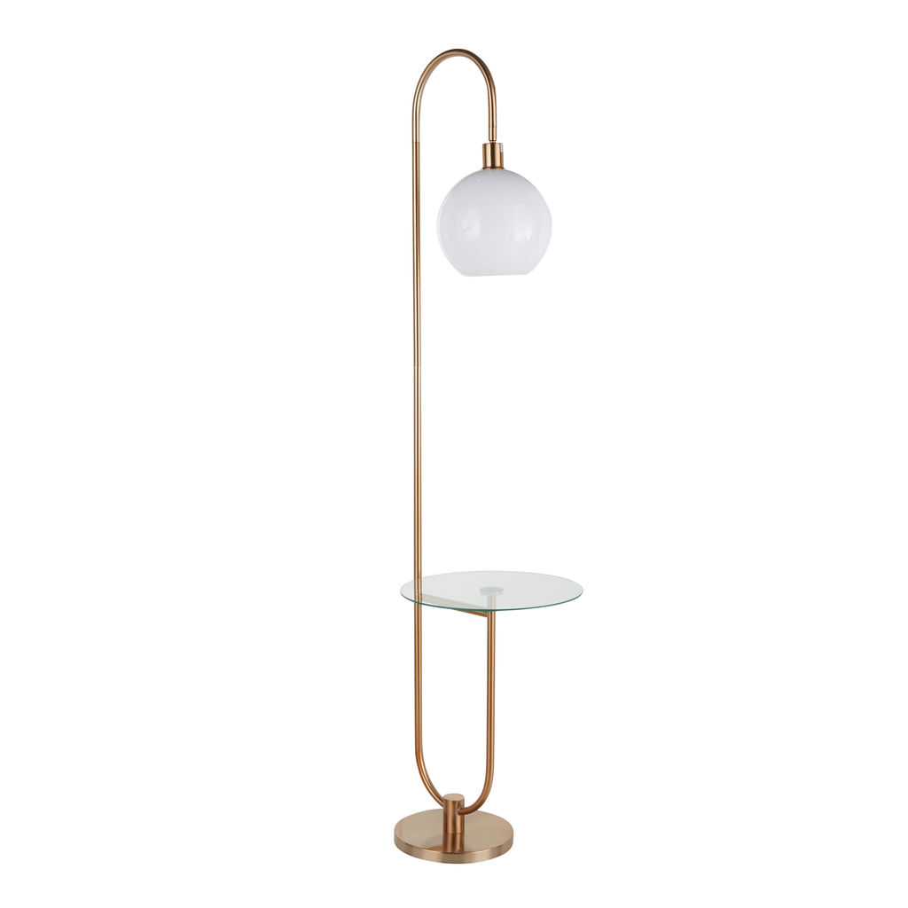 Trombone Floor Lamp With Table