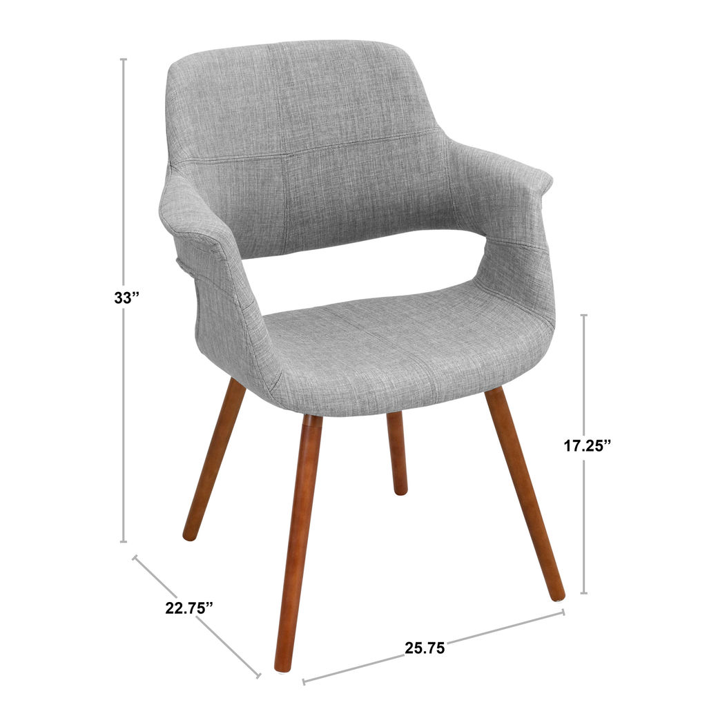 Vintage Flair Chair, Light Grey