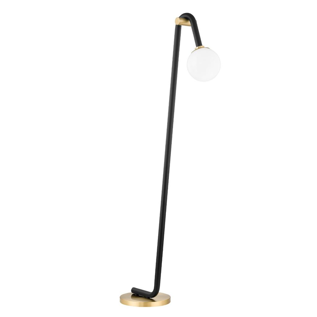 Preview image for 1 Light Floor Lamp, Aged Brass, 60.25"