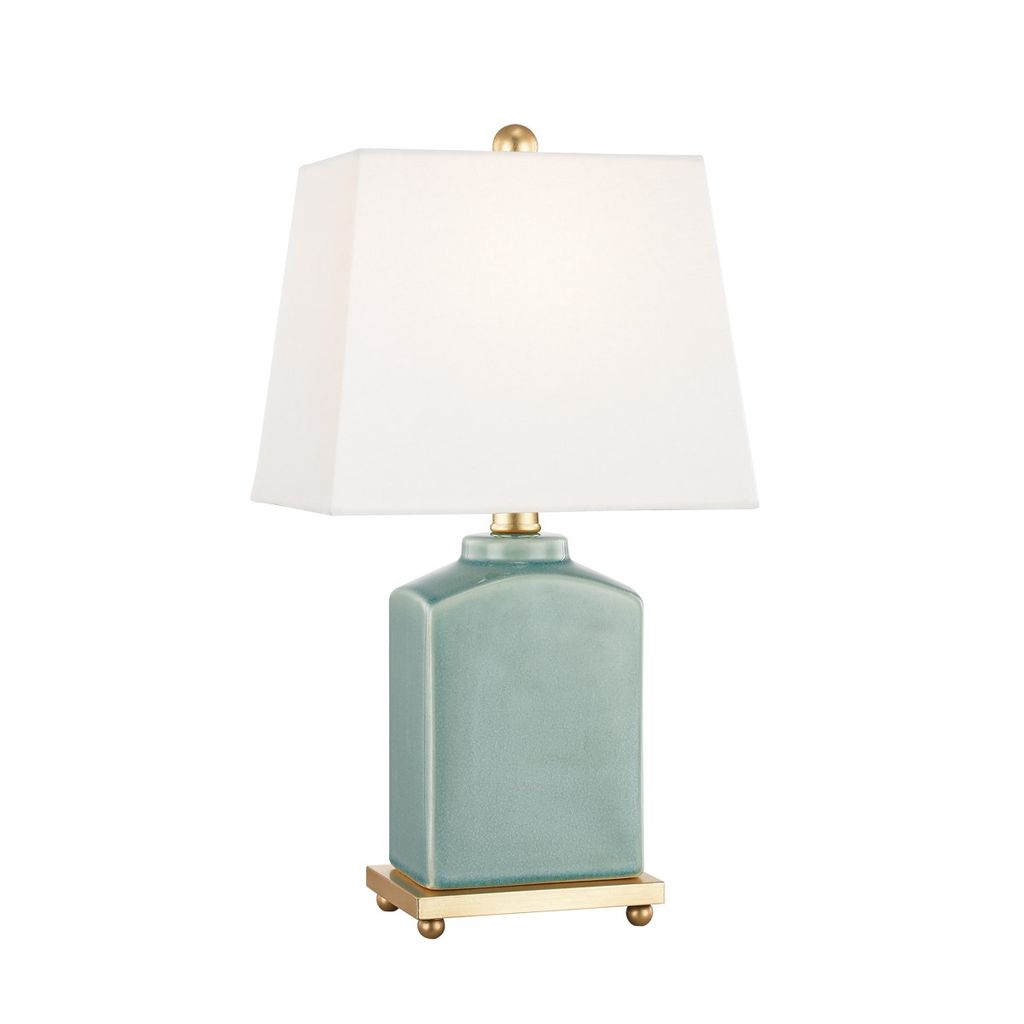 1 Light Table Lamp, Jade, 17"