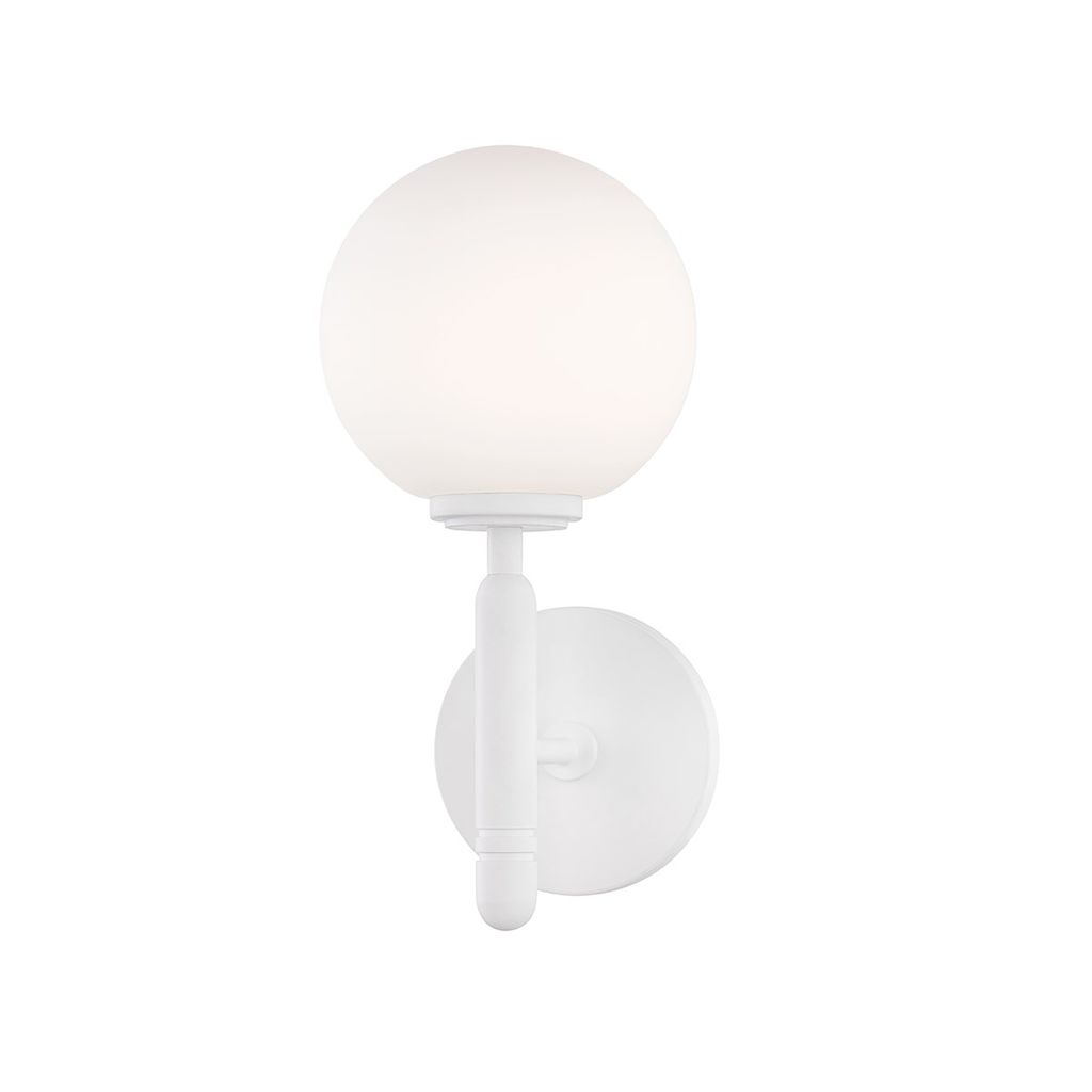 1 Light Wall Sconce, Opal, 11"