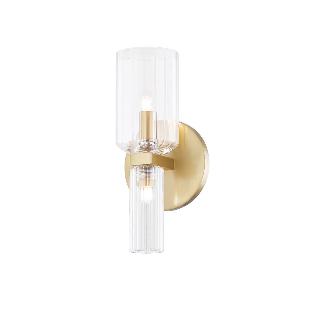 Bath Sconce, Aged Brass, 4.75" X 10.25"