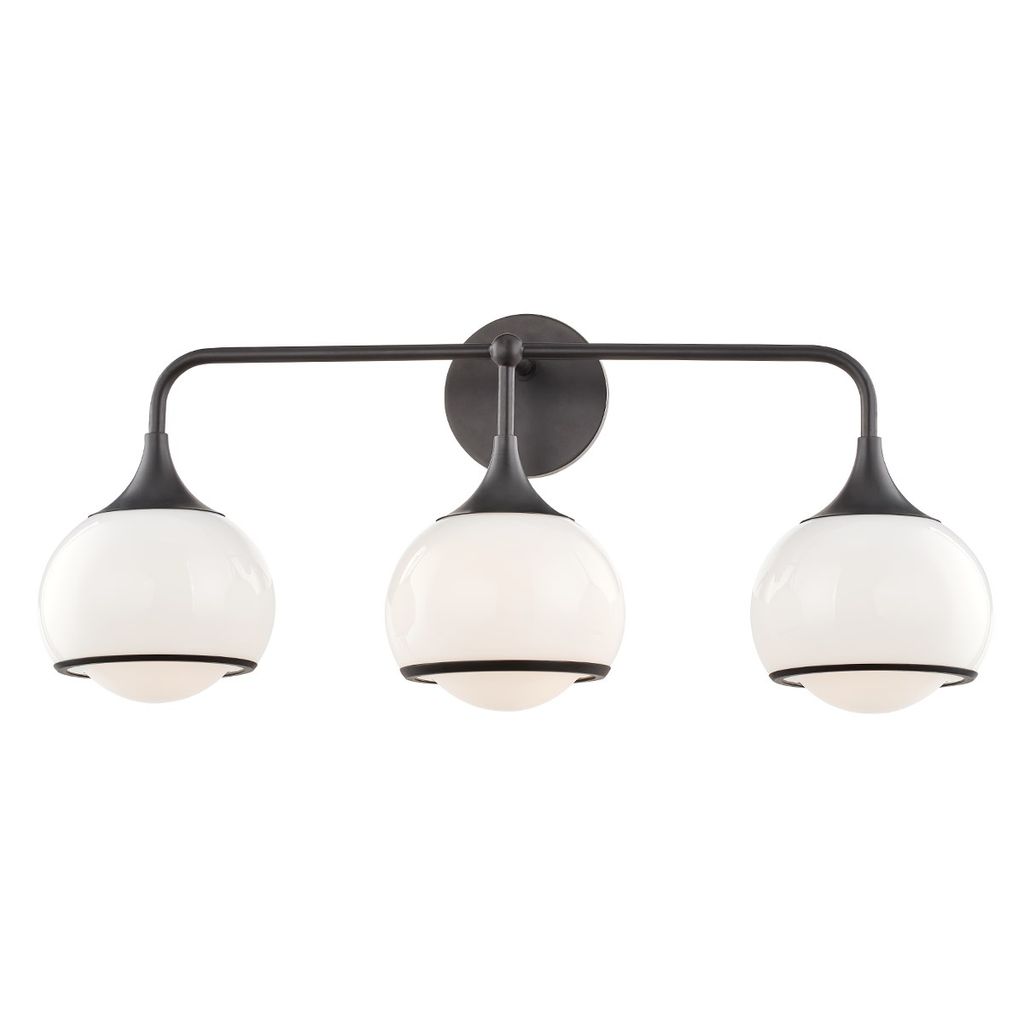 3 Light Wall Sconce, Old Bronze, 11.25"
