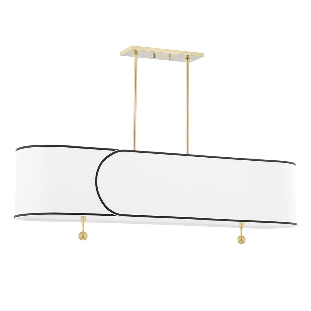 Preview image for 5 Light Island Light, Aged Brass