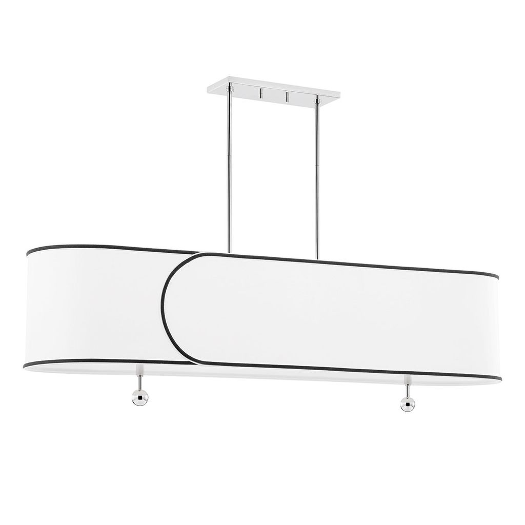 Preview image for 5 Light Island Light, Polished Nickel, 15"