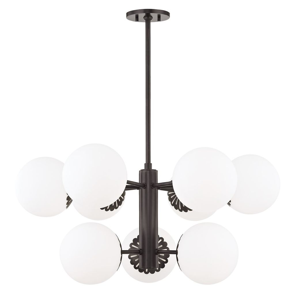 Preview image for 9 Light Chandelier, Old Bronze, 14.75"
