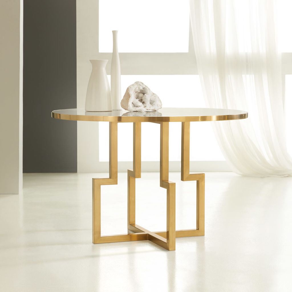 Modern History Center Table White Acrylic