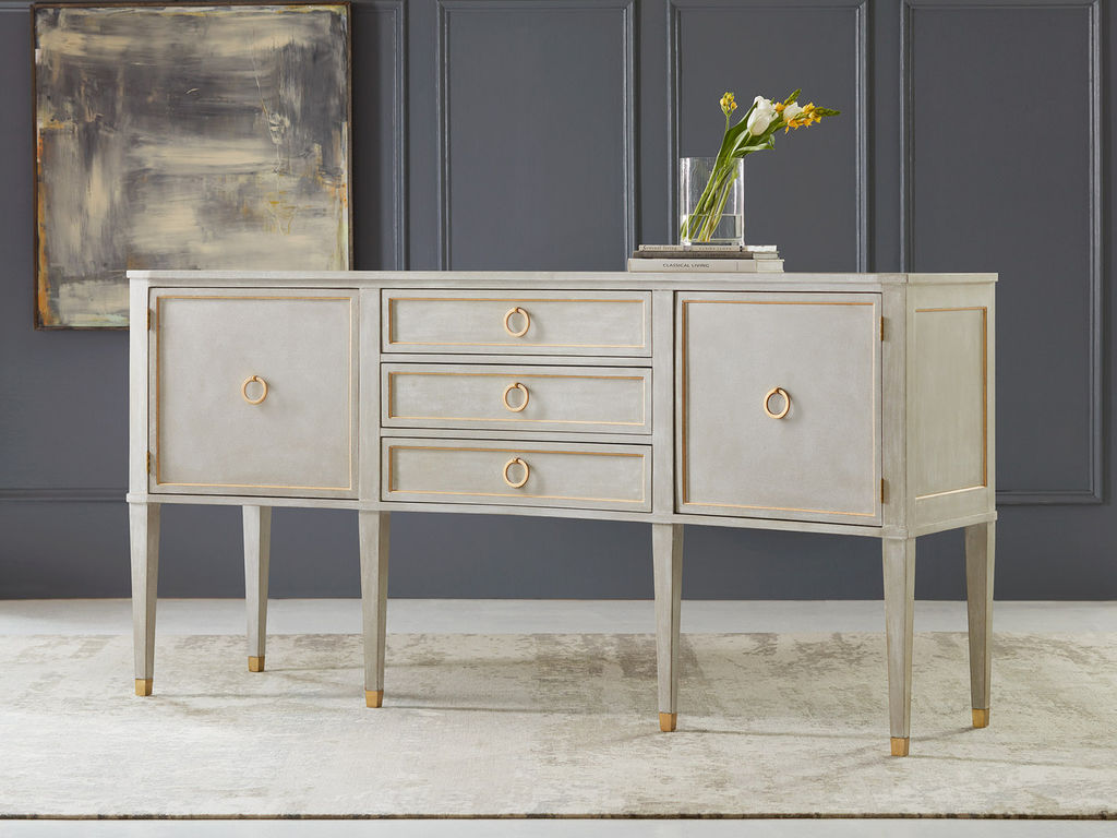Concave Buffet-Antique Grey