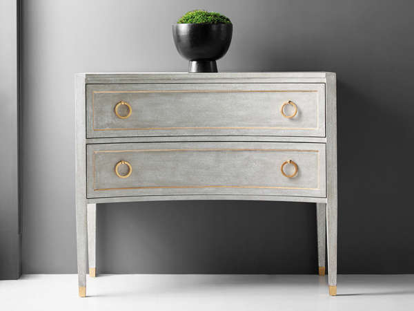 Gustavain Concave Two Drawer Commode