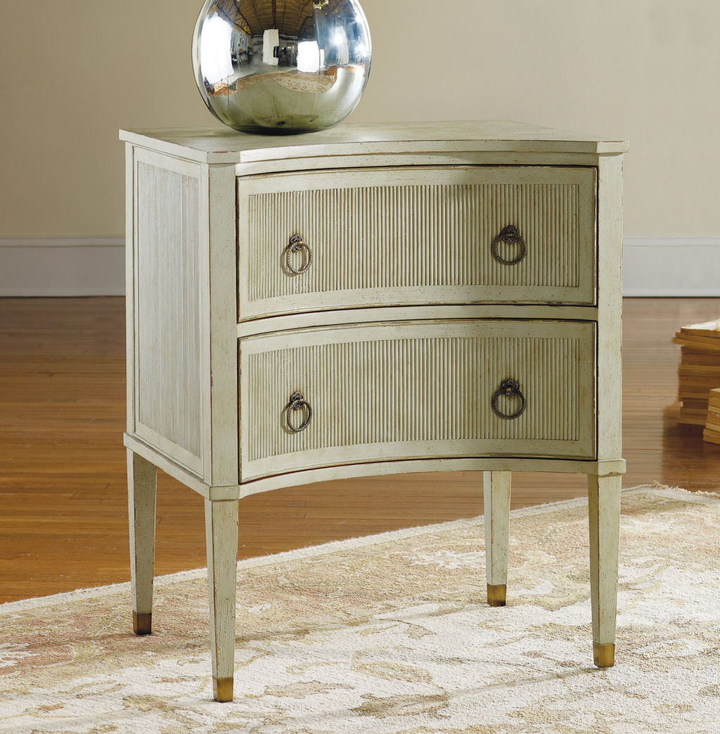 Gustavian Bedside Chest-Grey