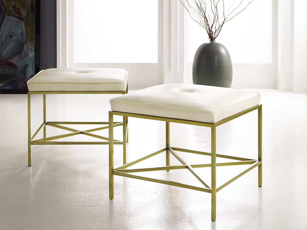 Preview image for Leather & Brass Stool