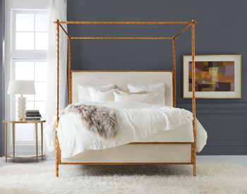 Organic Bed-Gold Leaf-Queen