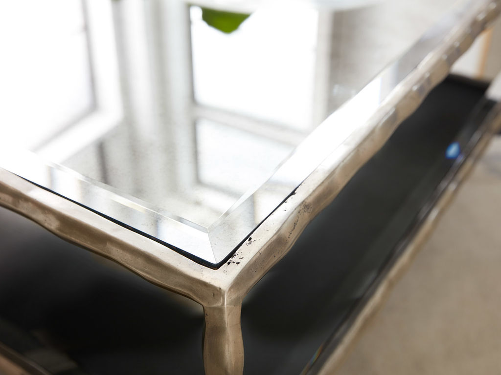 Organic Square Cocktail-Antique Aluminum