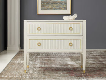 Swedish Reeded Two Drawer Chest