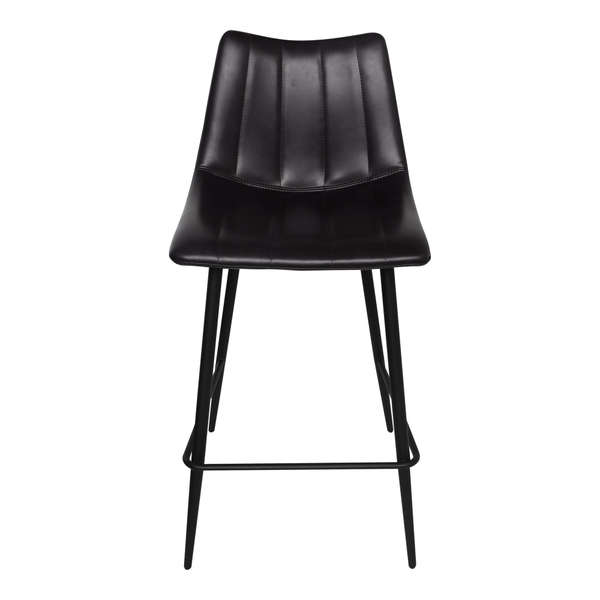 Alibi Counter Stool Matte Black (Set of 2)